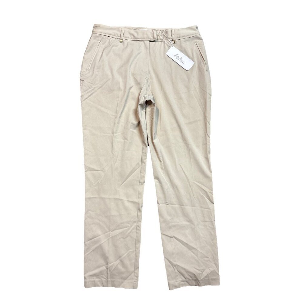 Lady Hagen Range Golf Pant Core Peyote Beige New $58 WGH15026 Size 10